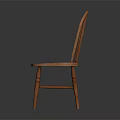 Traditional Wooden Accent Chair With Carved Backrest Red Cushioned Seat Classic Design