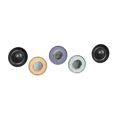 Modern Round Wall Decor With Multiple Color Metal Frames For Home Decoration 3d model