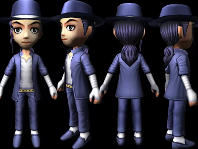 Modern Game Characters Cartoon Characters 3d model Modern Game Characters Cartoon Characters 3d model