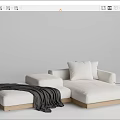 Modern Multiplayer Sofa 3d model