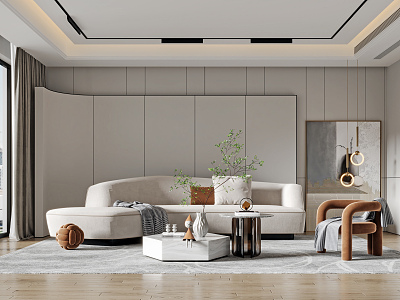 modern living room model