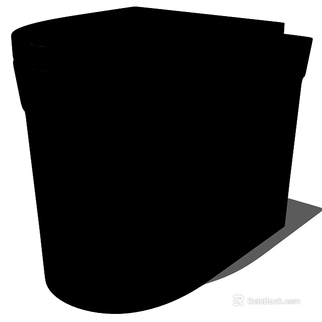 Modern Toilet Design Featuring Sleek Lines And Minimalist Style For Bathroom 3d model 