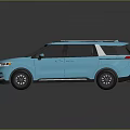 Blue Modern SUV With Sleek Body Design Sunroof And Alloy Wheels