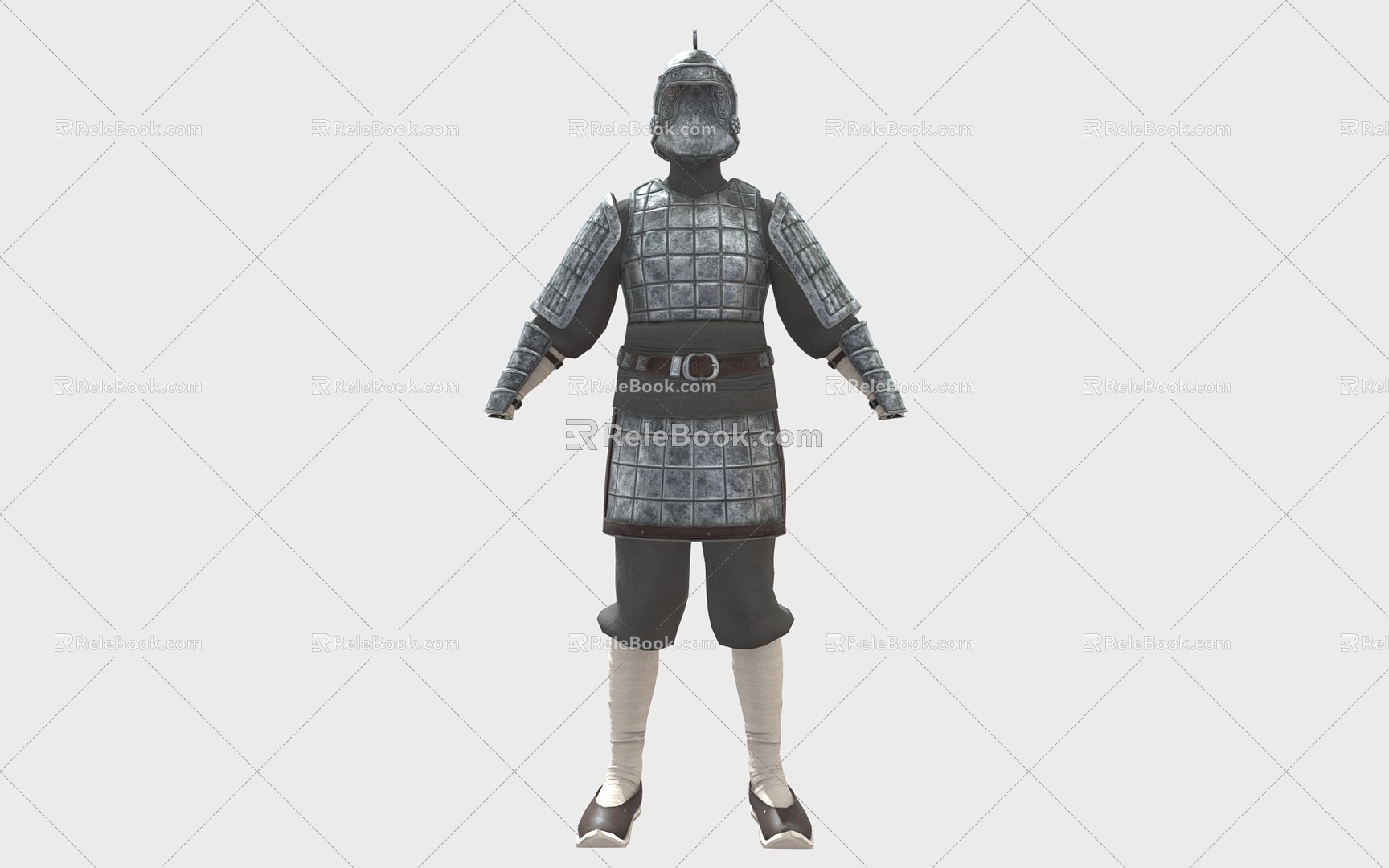 Chinese armor armor armor armor soldiers armor ancient iron armor 3d model