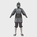 Chinese armor armor armor armor soldiers armor ancient iron armor 3d model