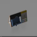 Foldable Desktop Calendar With Colorful Panels And Pens For Practical Organization
