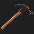 Classic Claw Hammer Weapon With Metal Head Curved Claw And Wooden Handle