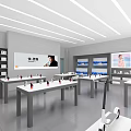 Xiaomi Digital Store Interior Showcasing Display Tables Shelves And Digital Products