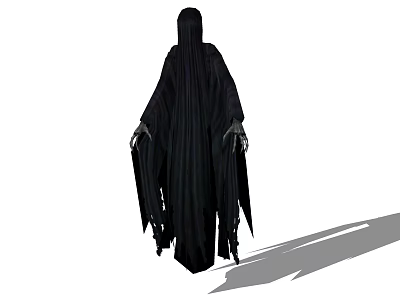 Modern game character death 3d model