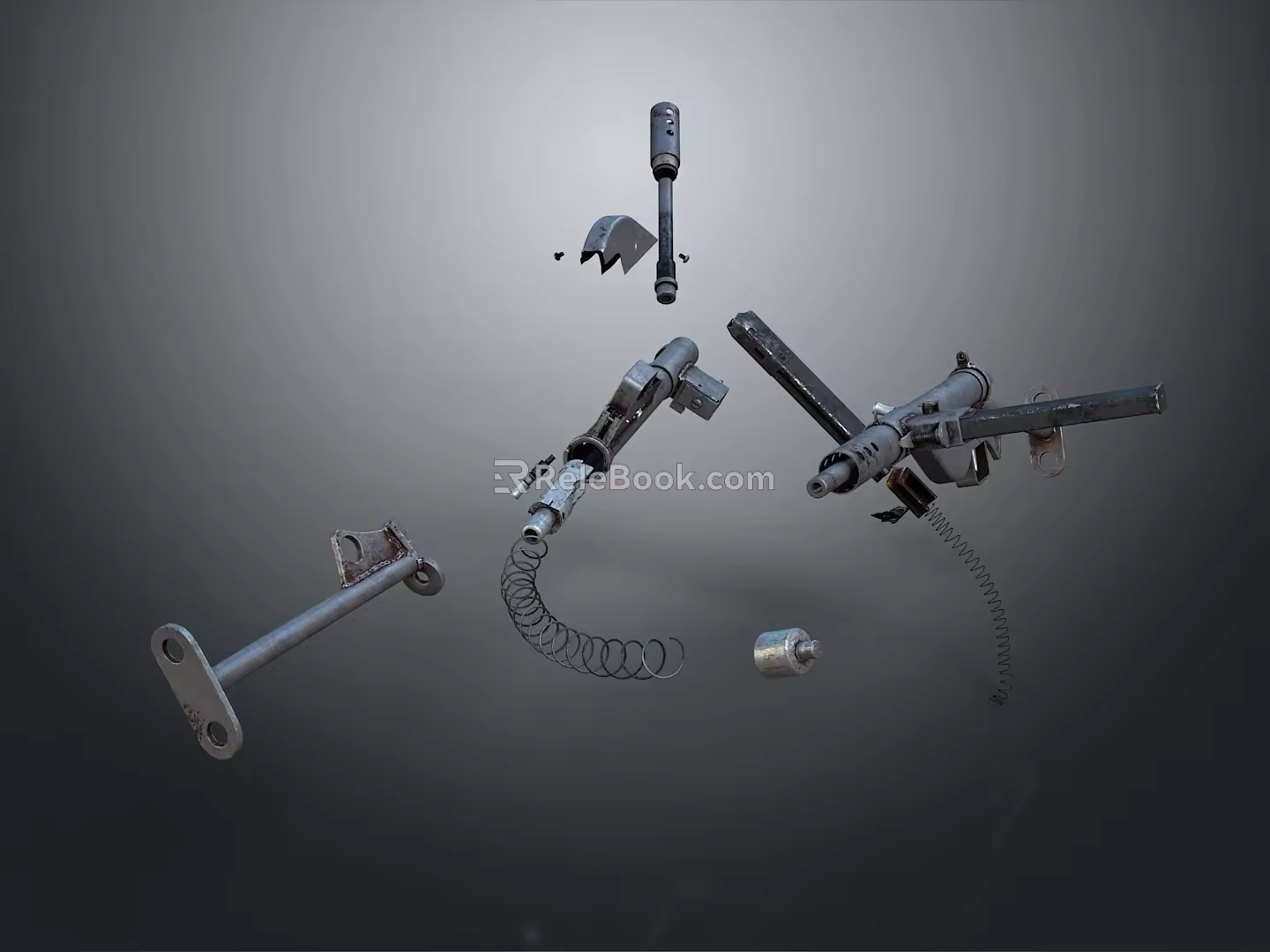 Rifle Split Component Semi-automatic Rifle Split Component Combat Rifle Split Component Campaign Rifle Split Component 3d model