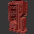 Sci-fi Vending Machine Vending Machine Vending Container Container 3d model