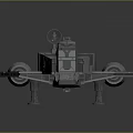 Futuristic Cosmic Spaceship 3D Model With Detailed Structure And Aerodynamic Design