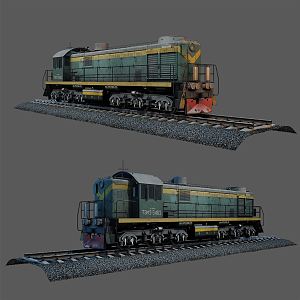 Modern Train 3d model