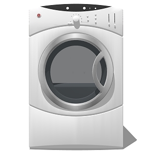 Modern washing machine 3d model