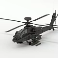 modern helicopter 3d model
