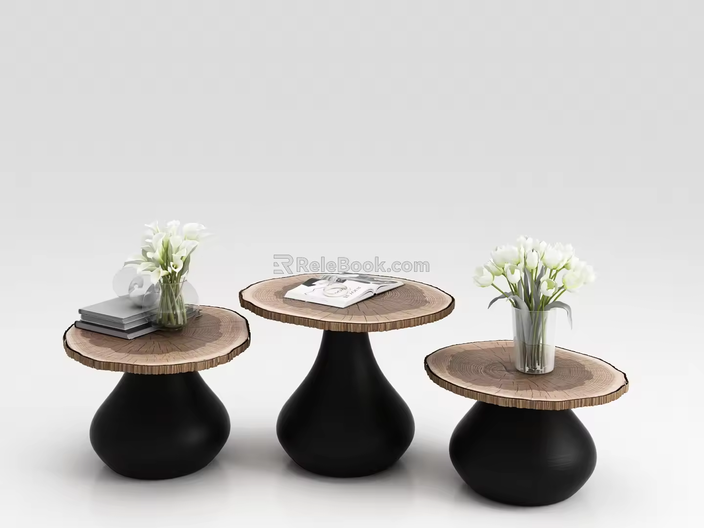 Modern round several 3d model