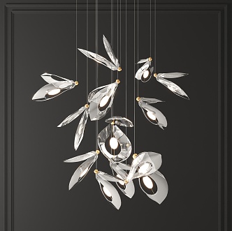 Modern chandelier 3d model