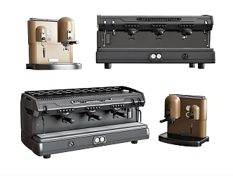 Modern coffee machine Household coffee machine Commercial coffee machine 3d model