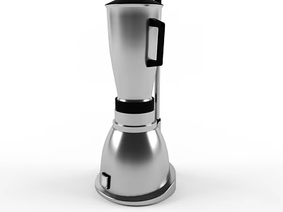 Silver Modern Kitchen Blender With Black Handle For Home Countertop Use 3d model