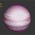 Jupiter Gas Giant Planet With Colorful Stripes And Atmospheric Bands