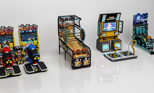 Amusement equipment game machine 3d model