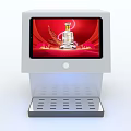 Modern Refrigerator Freezer With Smart Digital Screen And Storage Base Design