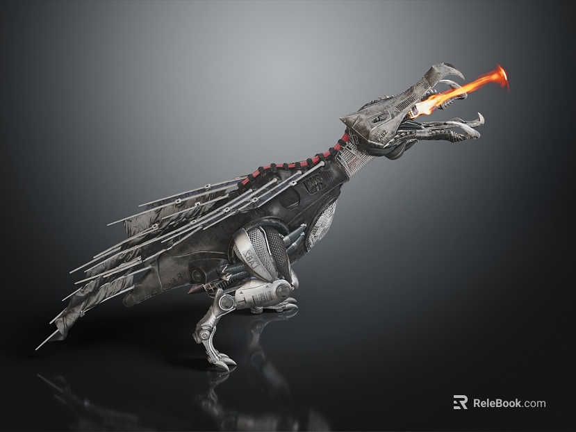 Modern Robot Mechanical Monster Machine Dinosaur Mechanical Dinosaur texture
