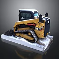 CAT Tracked Skid Steer Loader Utility Vehicle with Front Bucket for Heavy Duty Tasks
