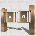 Modern gate 3d model