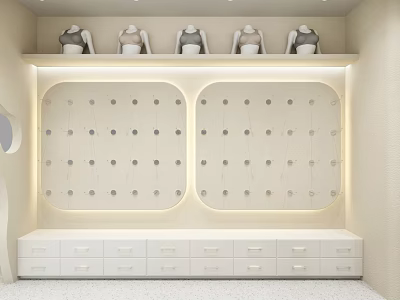 Modern underwear shop 3d model