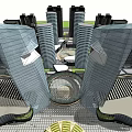 Modern Commercial Complex Featuring High Rise Buildings And Open Atrium Space