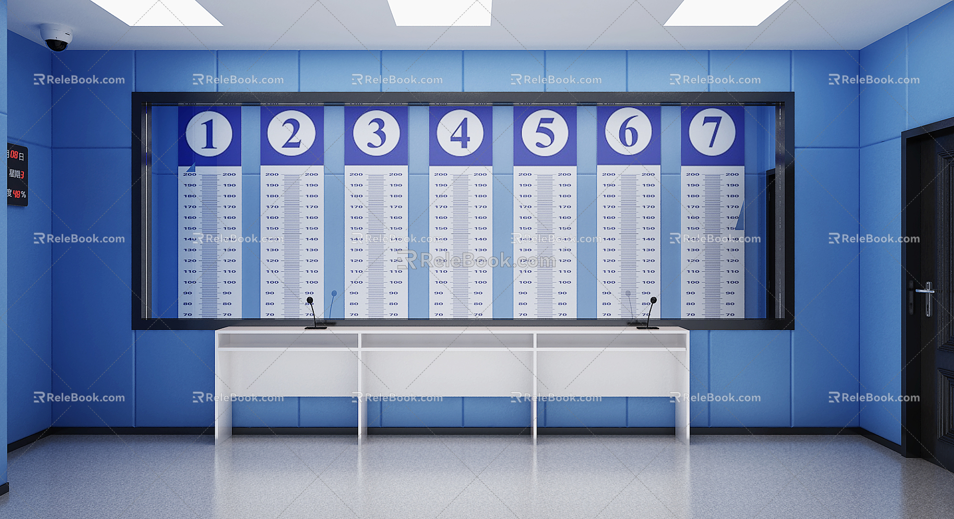 Modern Identification Room 3d model