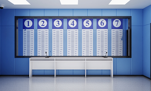 Modern Identification Room 3d model