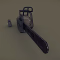 DESTROYER Chainsaw With Ergonomic Black Handle And Durable Metal Cutting Chain 3d model