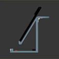 Blue Ergonomic Laptop Stand With Black Device Holder And Stable Desktop Design