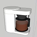 Sleek White Electric Coffee Maker With Modern Design And Glass Carafe For Daily Kitchen Use