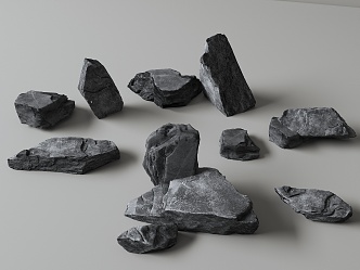 Courtyard stone 3d model