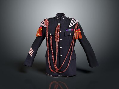 Military Uniform Military Clothing Military Clothing Officer Clothing Police Uniform General Clothing General Clothing 3d model