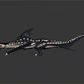 Mythical Dark Blue Dragon With White Spots Spread Wings And Sharp Claws