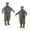 Modern Man War Old Man 3d model