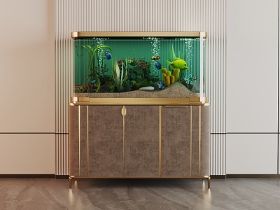 Modern Fish Tank Glass Fish Tank Aquarium Display Cabinet Side Cabinet model