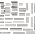 Classic And Modern Gypsum Molding Varieties With Ornate Details For Home Decor