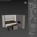 Modern Kitchen Interior With Sleek Cabinets Marble Island And Range Hood
