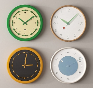 Modern clock wall clock 3d model