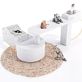 Simple display table decoration table 3d model