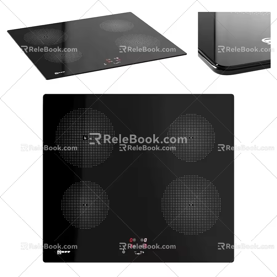 induction cooker 3d model