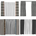 Modern Curtains 3d model