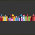 Colorful Gift Boxes With Vibrant Hues For Daily Living And Gifting