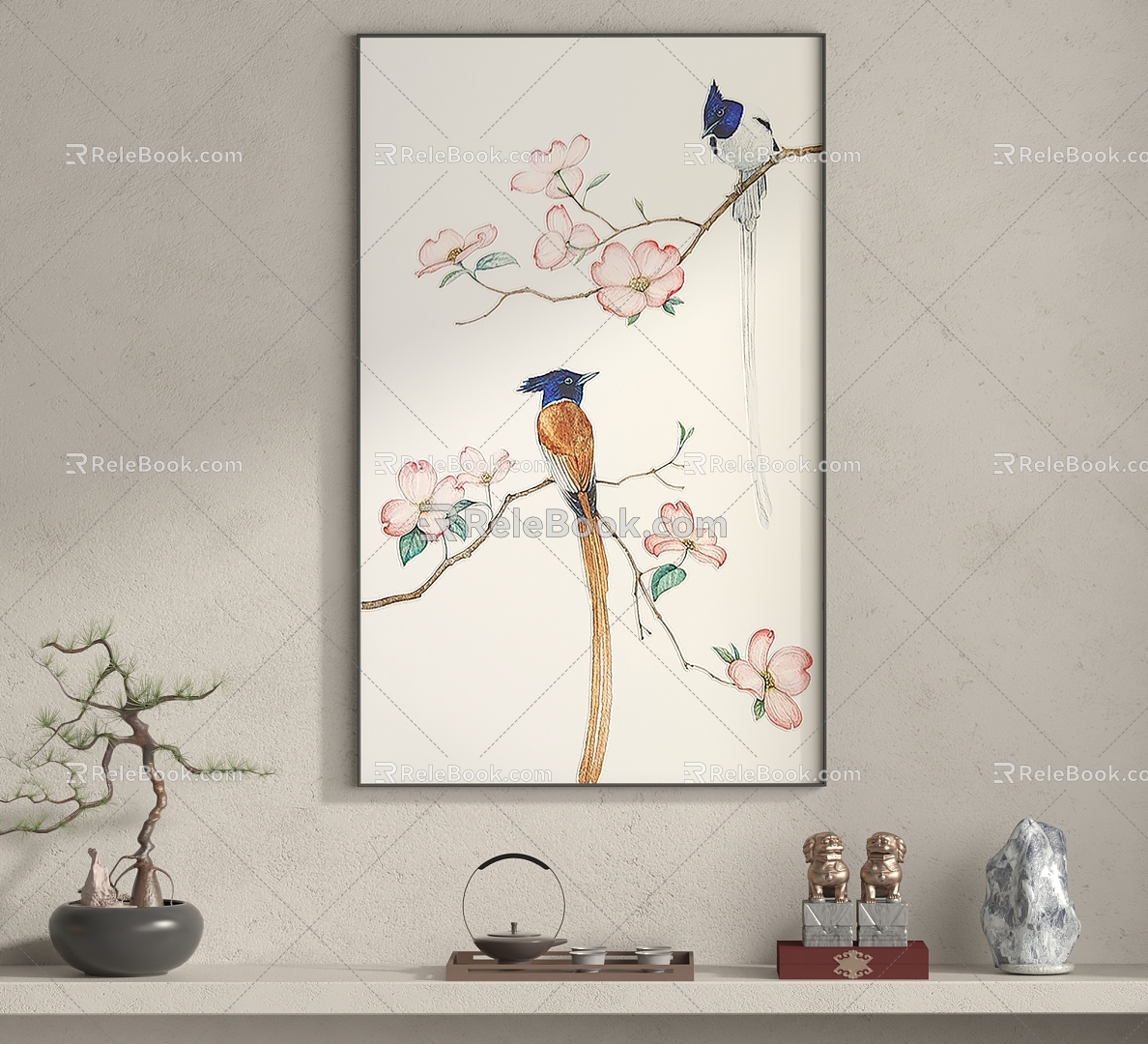 New Chinese Decorative Painting 3d model