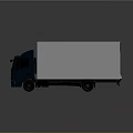 Blue and White Delivery Truck with Modern Cab for Efficient Cargo Transportation